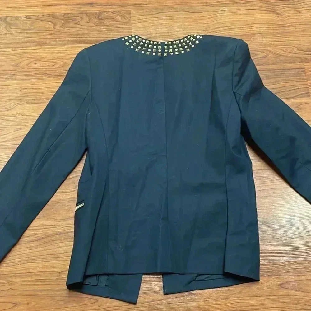 MICHAEL KORS blazer size8 studded trim front pockets - Picture 8 of 9